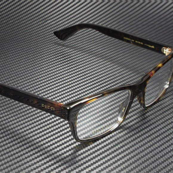 GUCCI MEN's HAVANA 55MM EYEGLASSES! NEW! SALE - Picture 3 of 4
